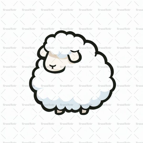 Flauschiges weißes Schaf